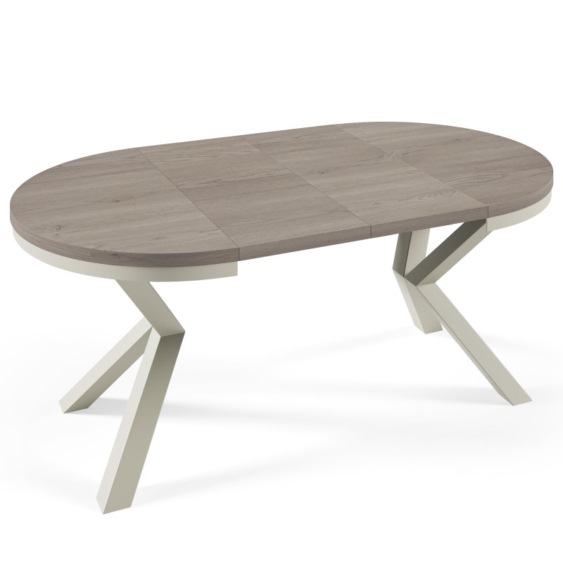 Okrągły stół rozkładany NORDIC– nowoczesny do jadalni