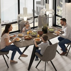 Stół owalny rozkładany FERINI –  stół do jadalni 160/180 cm