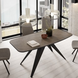 Stół owalny rozkładany FERINI –  stół do jadalni 160/180 cm