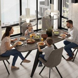 Stół owalny rozkładany FERINI –  stół do jadalni 160/180 cm