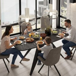 Stół owalny rozkładany FERINI –  stół do jadalni 160/180 cm