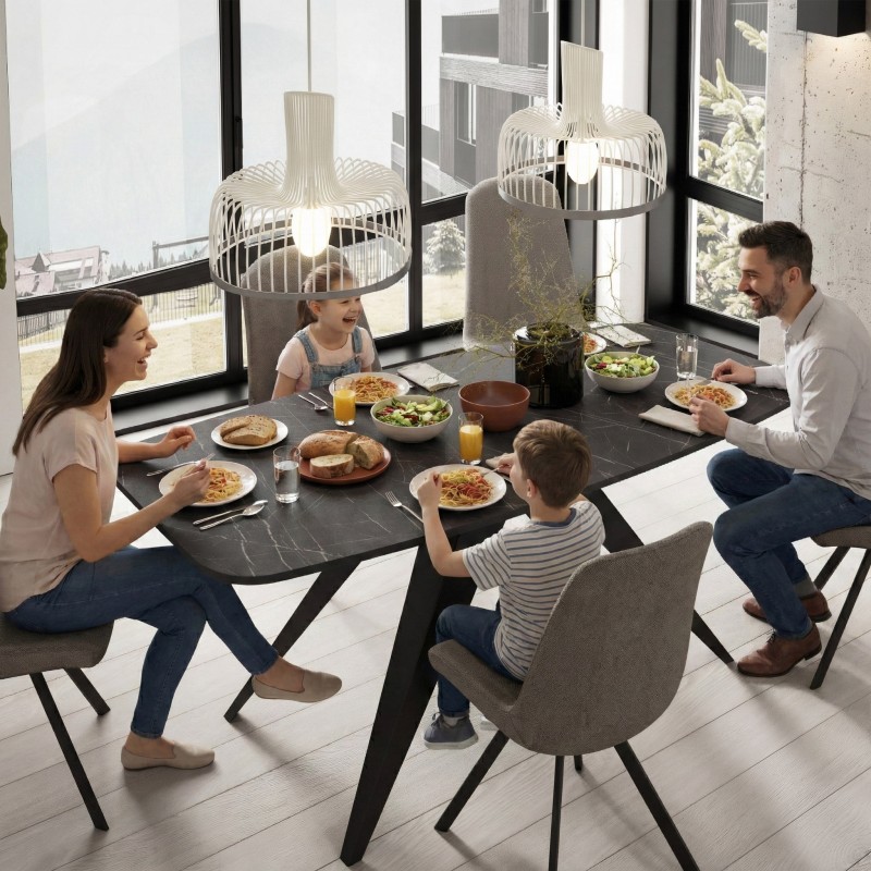 Stół owalny rozkładany FERINI –  stół do jadalni 160/180 cm