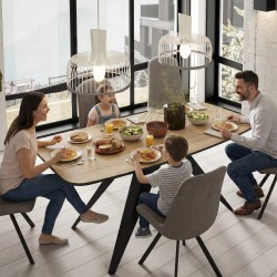 Stół owalny rozkładany FERINI –  stół do jadalni 160/180 cm