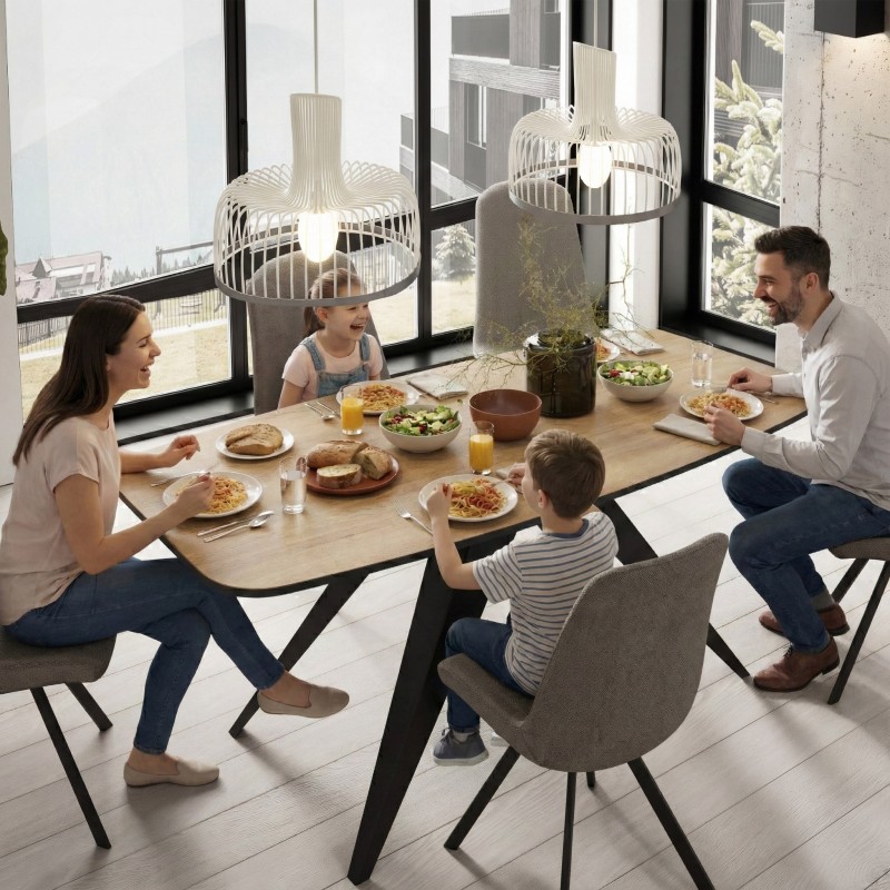 Stół owalny rozkładany FERINI –  stół do jadalni 160/180 cm