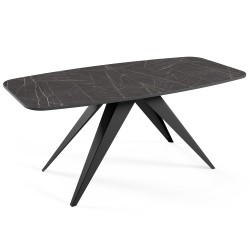 Stół owalny rozkładany FERINI –  stół do jadalni 160/180 cm