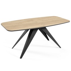 Stół owalny rozkładany FERINI –  stół do jadalni 160/180 cm