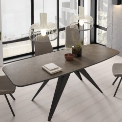 Stół owalny rozkładany FERINI –  stół do jadalni 160/180 cm