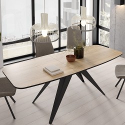 Stół owalny rozkładany FERINI –  stół do jadalni 160/180 cm