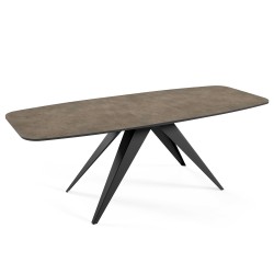 Stół owalny rozkładany FERINI –  stół do jadalni 160/180 cm