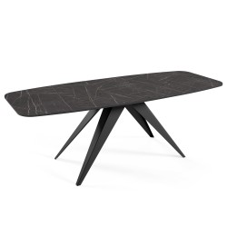 Stół owalny rozkładany FERINI –  stół do jadalni 160/180 cm