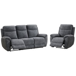 Zestaw wypoczynkowy DOLCE z funkcją relax – sofa 3-osobowa i fotel