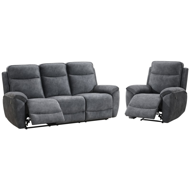Zestaw wypoczynkowy DOLCE z funkcją relax – sofa 3-osobowa i fotel
