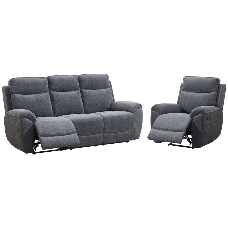 Zestaw wypoczynkowy DOLCE z funkcją relax – sofa 3-osobowa i fotel