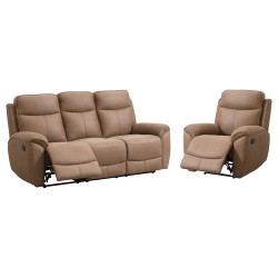 Zestaw wypoczynkowy DOLCE z funkcją relax – sofa 3-osobowa i fotel