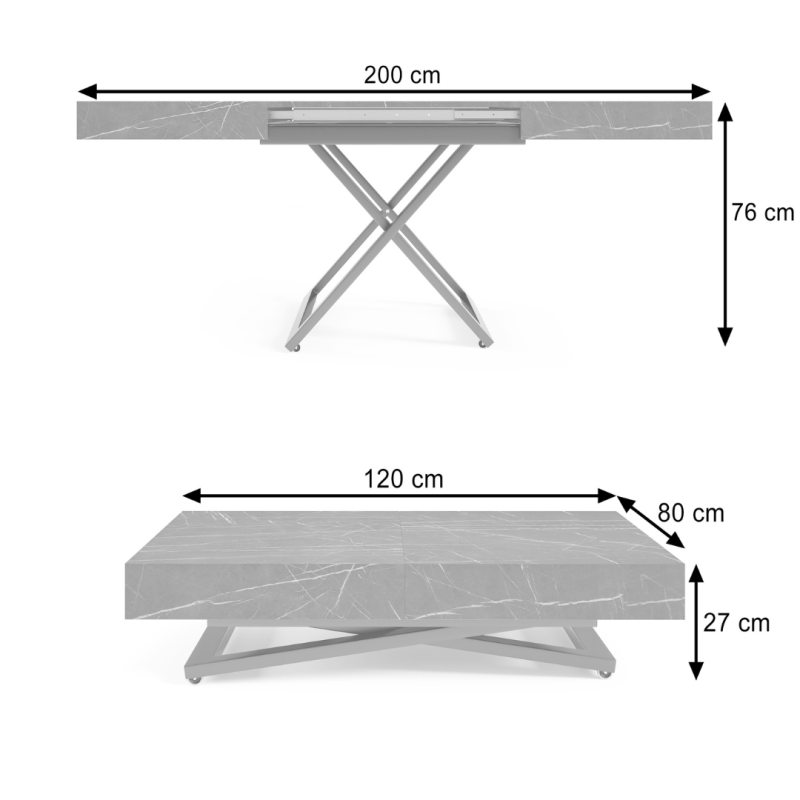 Ławostół SANO Rozkładany do 200 cm – do Salonu