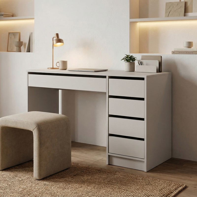 Biurko MALTA 120 cm – Biurko z 5 Szufladami