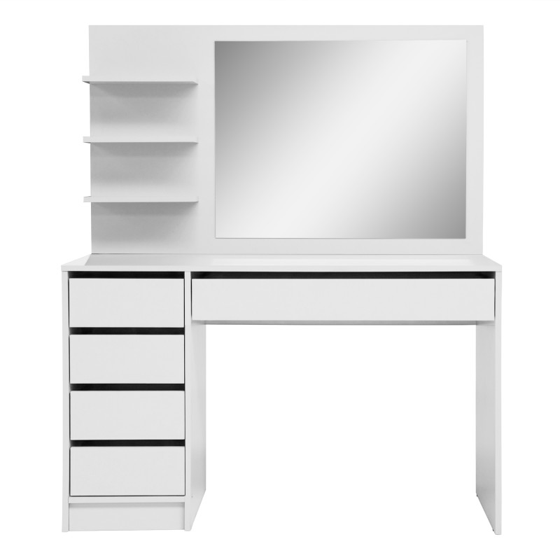 Toaletka MALTA z Lustrem 120 cm – 5 Szuflad