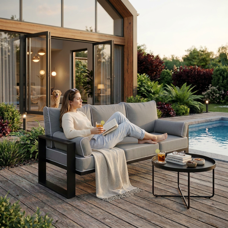 Sofa ogrodowa trzyosobowa VERDINO II | BeautySofa24.pl