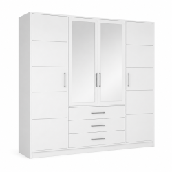 Szafa z szufladami i lustrem BALID D4 | BeautySofa24.pl