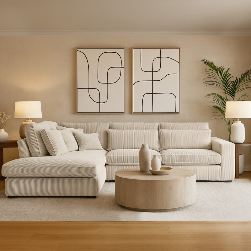 Narożnik do salonu PARMA L 🛋️ BeautySofa24.pl