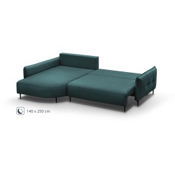 Narożnik z funkcją spania SALERNO 🛋️ BeautySofa24.pl