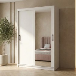 Szafa HELA z Lustrem 100/120/160/180 cm – Szafa Przesuwna