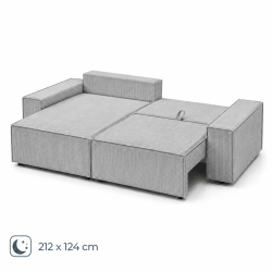 Narożnik z funkcją spania SAN REMO ❤︎ BeautySofa24.pl