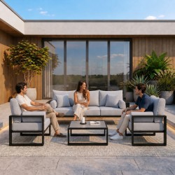 Zestaw Mebli Ogrodowych 3+1+1 Verdino | BeautySofa24.pl