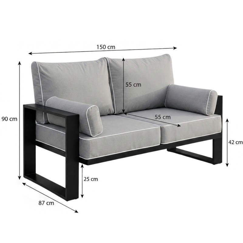 Sofa Ogrodowa Dwuosobowa VERDINO | BeautySofa24.pl