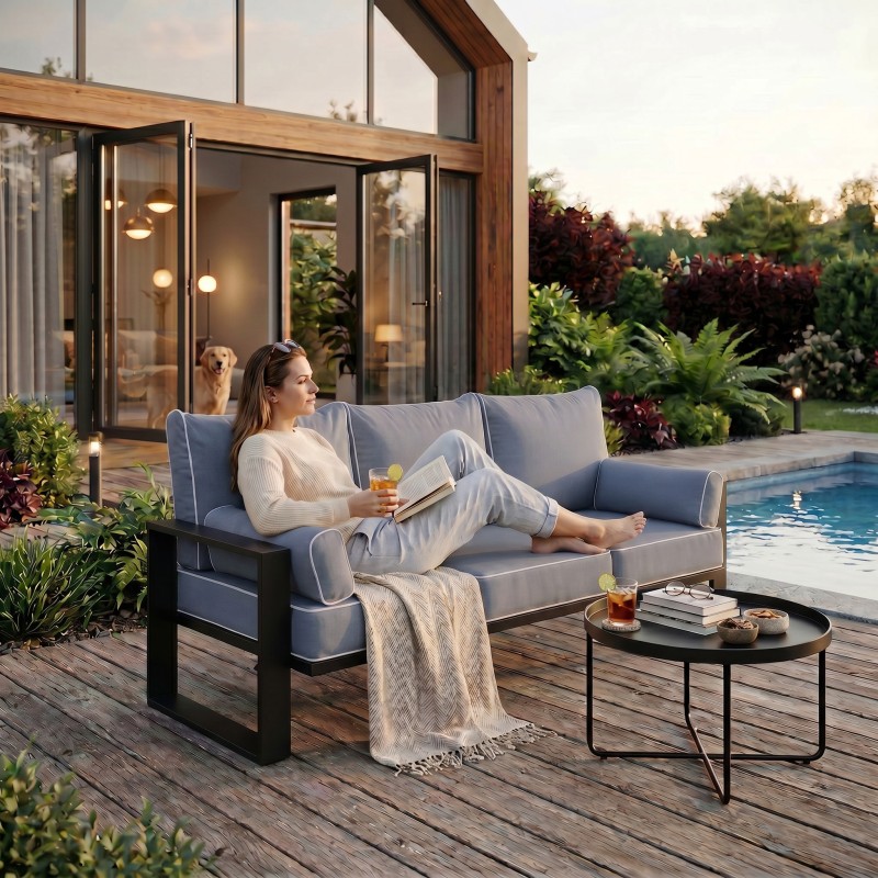 Sofa ogrodowa trzyosobowa VERDINO II | BeautySofa24.pl