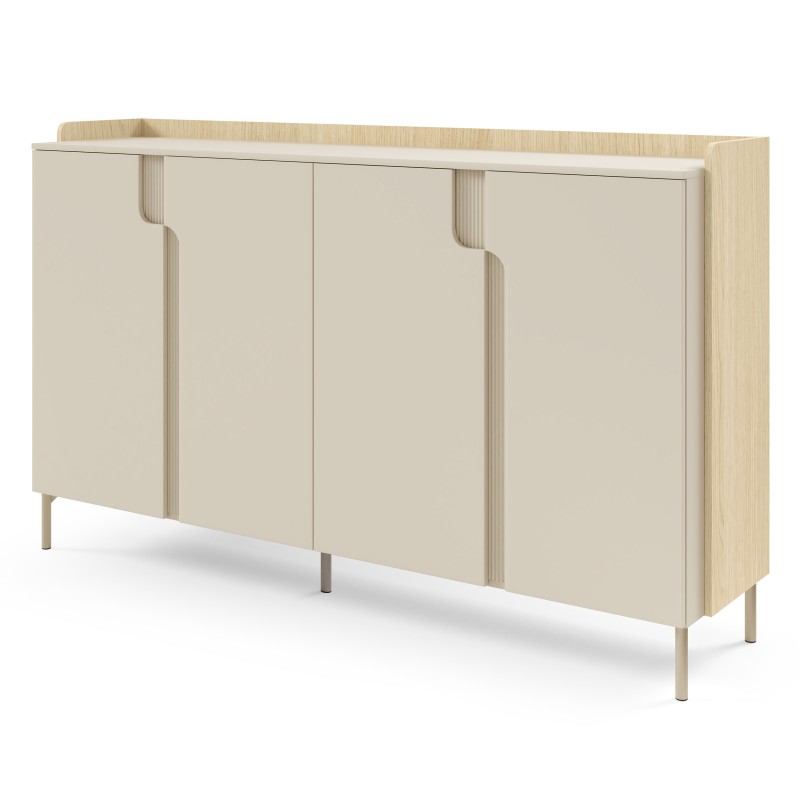 Komoda POSITIVO 180 cm – 4 Drzwi TIP-ON, Nowoczesna Komoda