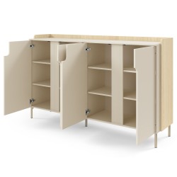 Komoda POSITIVO 180 cm – 4 Drzwi TIP-ON, Nowoczesna Komoda
