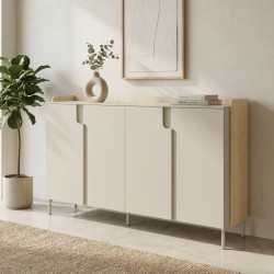 Komoda POSITIVO 180 cm – 4 Drzwi TIP-ON, Nowoczesna Komoda
