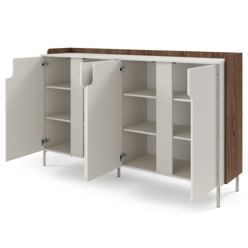 Komoda POSITIVO 180 cm – 4 Drzwi TIP-ON, Nowoczesna Komoda