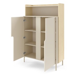 Komoda POSITIVO 100 cm – 2 Drzwi, Otwarty Regał, TIP-ON