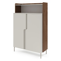 Komoda POSITIVO 100 cm – 2 Drzwi, Otwarty Regał, TIP-ON