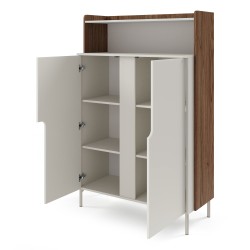 Komoda POSITIVO 100 cm – 2 Drzwi, Otwarty Regał, TIP-ON