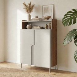 Komoda POSITIVO 100 cm – 2 Drzwi, Otwarty Regał, TIP-ON