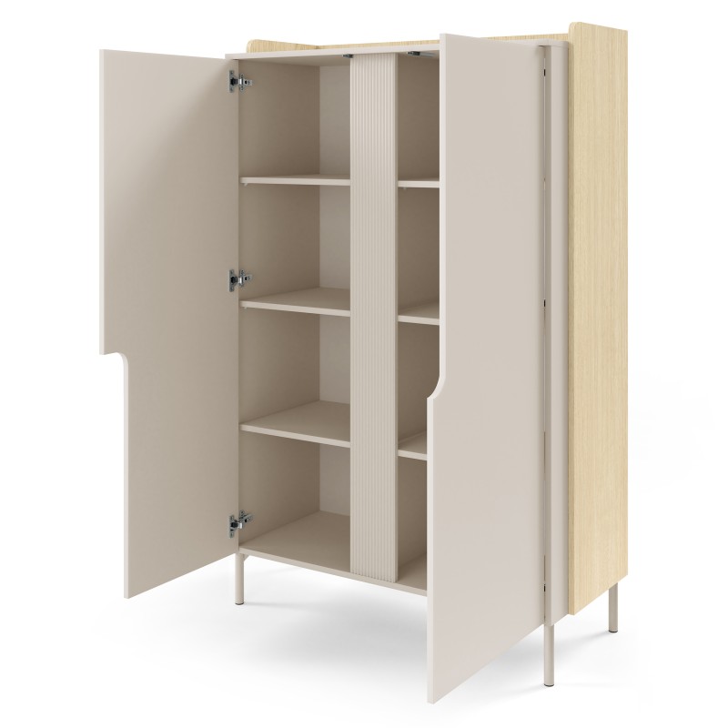 Komoda POSITIVO 100 cm – 2 drzwi, TIP-ON, nowoczesna komoda