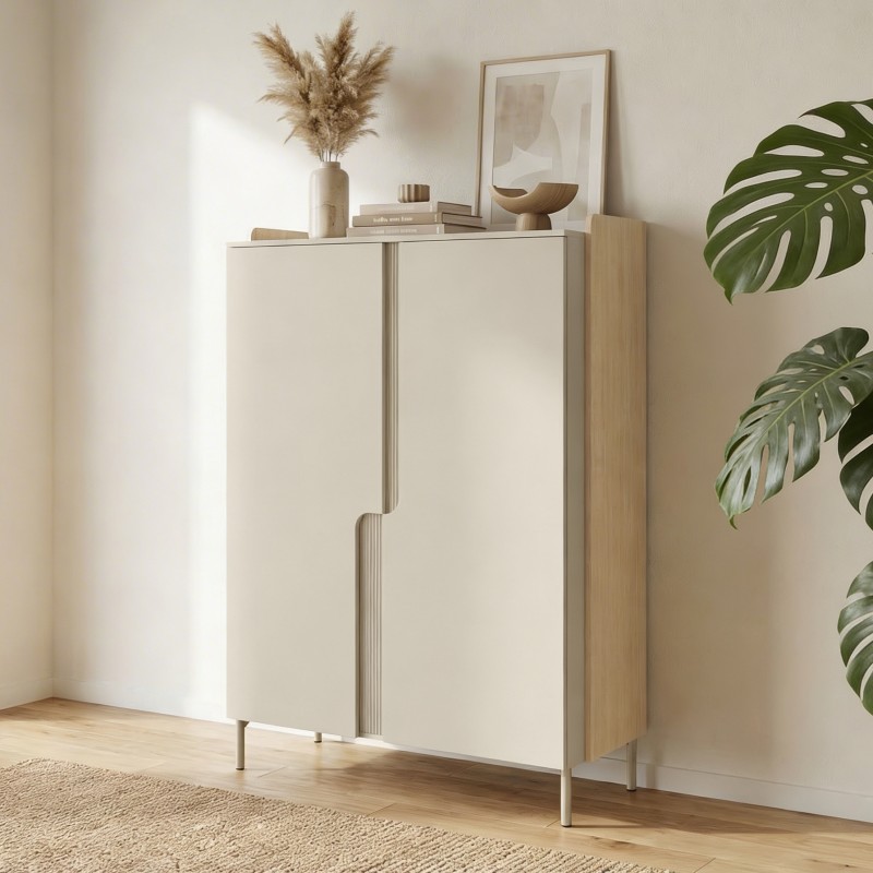 Komoda POSITIVO 100 cm – 2 drzwi, TIP-ON, nowoczesna komoda