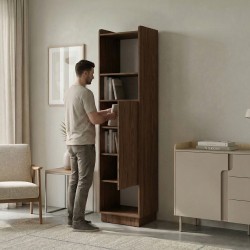 Regał POSITIVO z drzwiami 45 cm – system TIP-ON