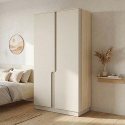 Szafa POSITIVO 100 cm – 2-drzwiowa szafa TIP-ON bez uchwytów