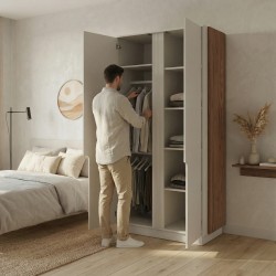 Szafa POSITIVO 100 cm – 2-drzwiowa szafa TIP-ON bez uchwytów