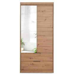 Szafa MADERO z lustrem i 2 szufladami 100/200/250 cm