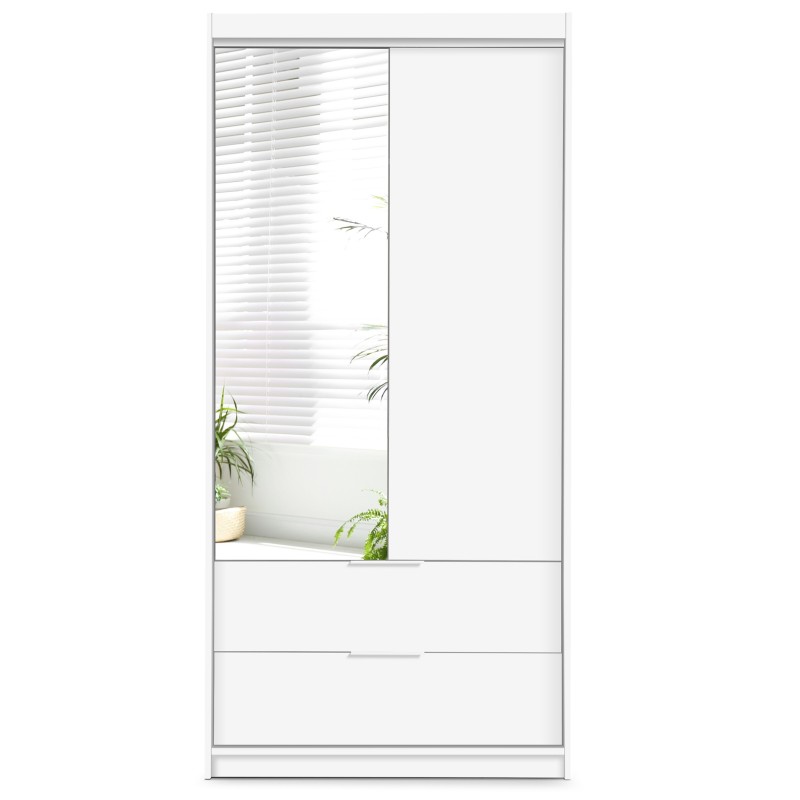 Szafa MADERO z lustrem i 2 szufladami 100/200/250 cm