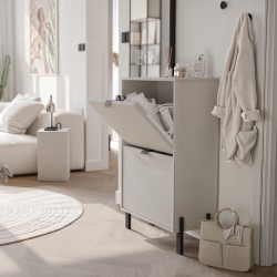 Szafka na buty CORTINA 60 cm – 2 drzwi, piaskowy beż