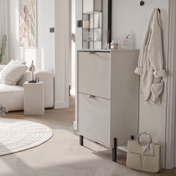 Szafka na buty CORTINA 60 cm – 2 drzwi, piaskowy beż