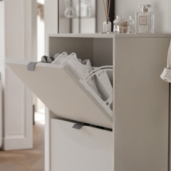 Szafka na buty CORTINA 60 cm – 2 drzwi, piaskowy beż