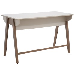 Biurko BOREO 120 cm – kaszmir/cappuccino, 2 szuflady