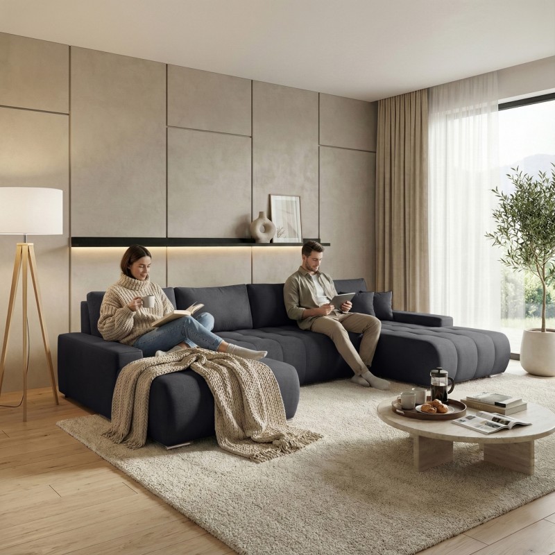 Narożnik do salonu DRACO U | BeautySofa24.pl